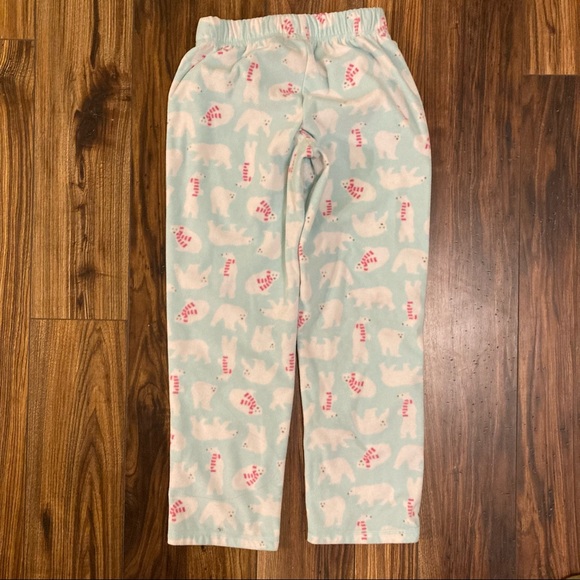 Lands’ End Kids Long Sleeve Fleece Graphic Pajama Set - Picture 4 of 5